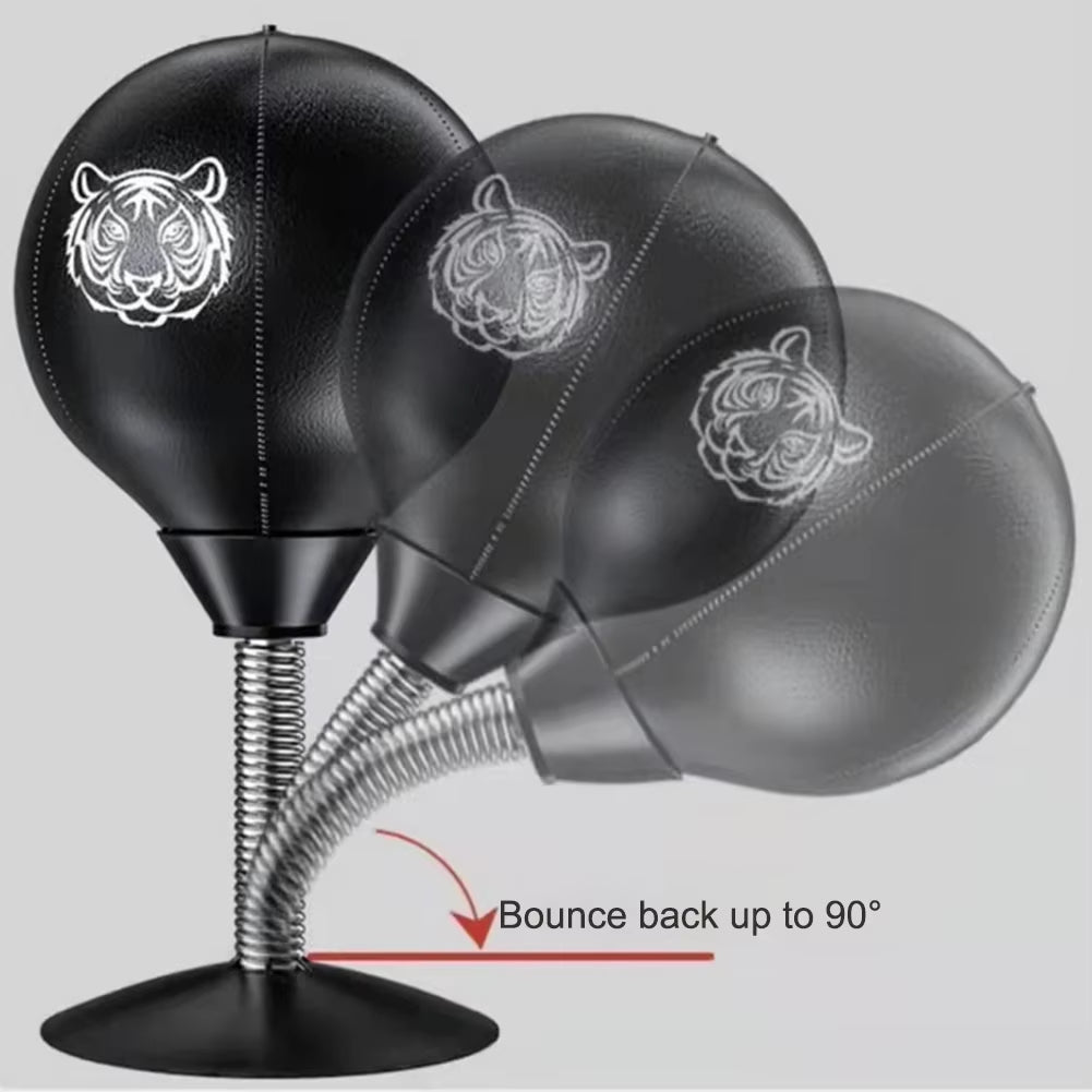 Heavy-Duty Desk Boxing Punch Ball with Suction Cup - Stress Relief Speed Ball for All Ages