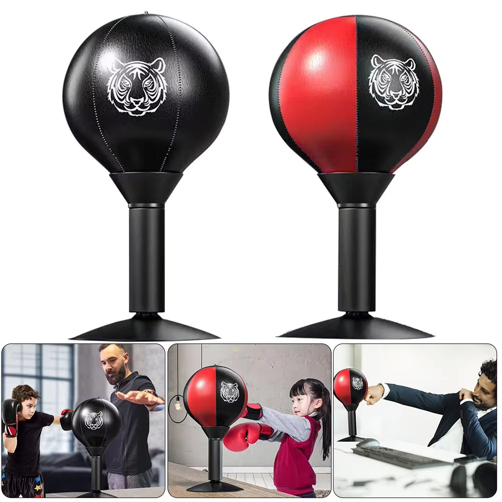 Heavy-Duty Desk Boxing Punch Ball with Suction Cup - Stress Relief Speed Ball for All Ages
