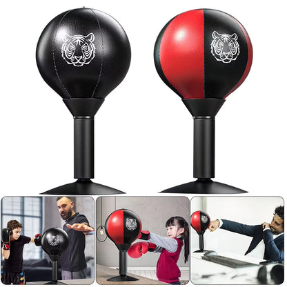 Heavy-Duty Desk Boxing Punch Ball with Suction Cup - Stress Relief Speed Ball for All Ages