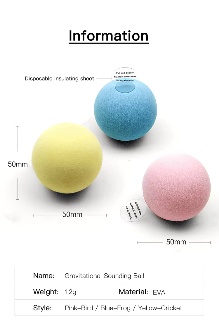 Interactive Dog & Cat Ball — Soft & Colorful Chew Toy (EVA or Plush)