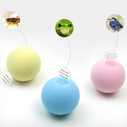Interactive Non-Toxic Durable Rubber Dog Ball - Soft, Colorful Chew Toy for Indoor Boredom Relief