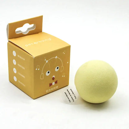 Interactive Non-Toxic Durable Rubber Dog Ball - Soft, Colorful Chew Toy for Indoor Boredom Relief
