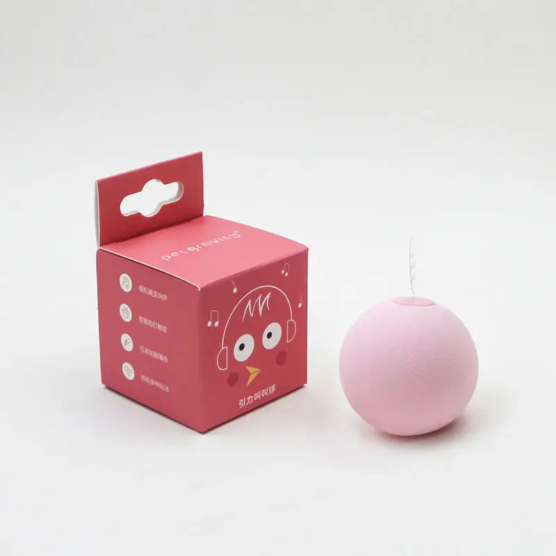 Interactive Non-Toxic Durable Rubber Dog Ball - Soft, Colorful Chew Toy for Indoor Boredom Relief